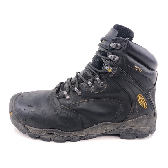 KEEN Utility Men's Louisville 6" Steel Toe Work Boot – Waterproof, Tough-Tec Leather